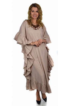 Soft Cotton Gauze Long Kaftan  ...